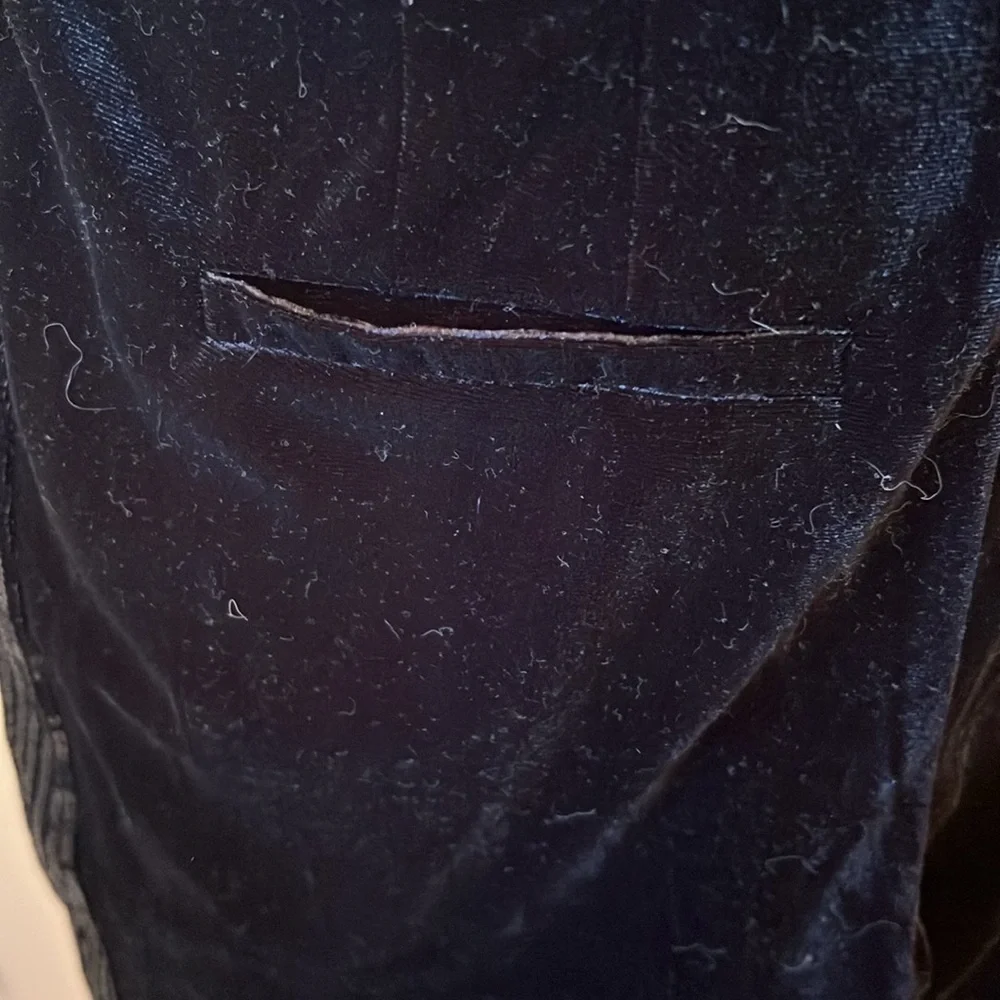 Draper James Velvet Fly Front Pants-Sz 0